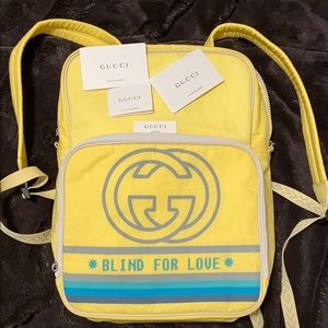 gucci yellow backpack